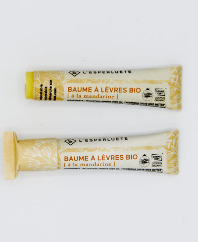 Baume à lèvres bio à la mandarine - L'esperluète