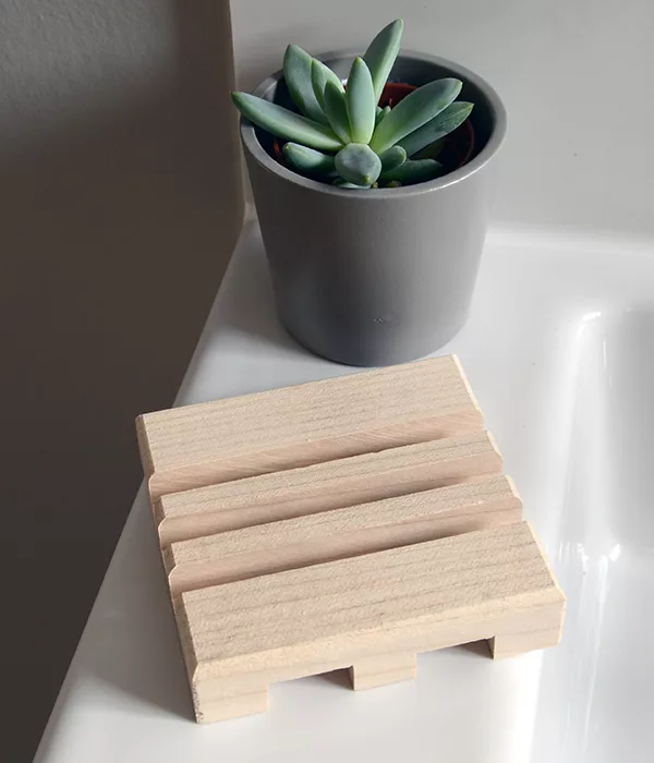 Porte-savon carré en bois – 3 traits - L'esperluète – Image 3