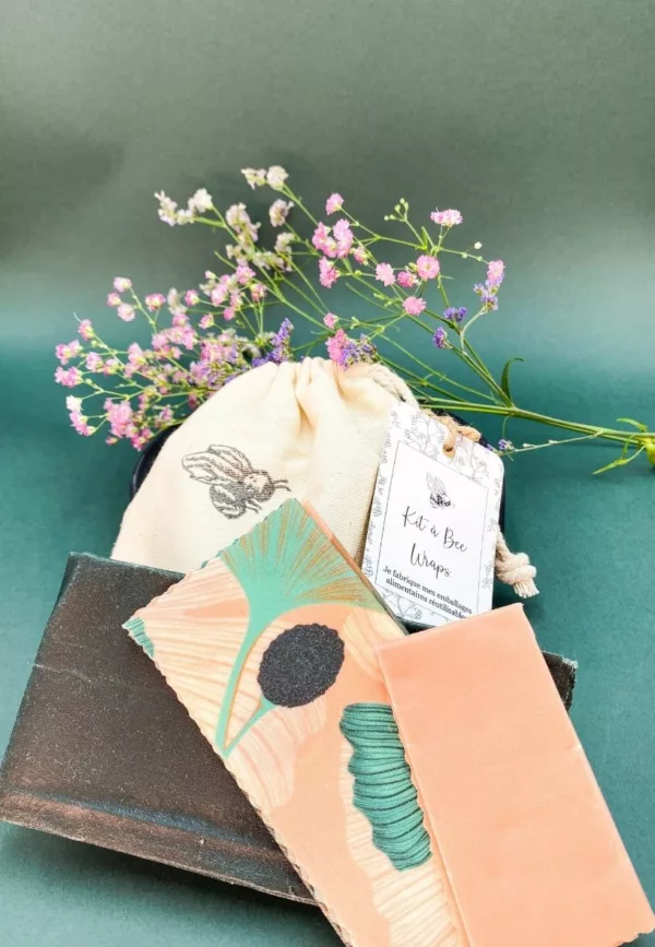 KIT "Je fabrique mes bee wraps" Collection Gingko - Bee Bohème – Image 1