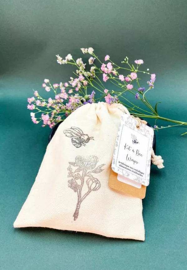 KIT "Je fabrique mes bee wraps" Collection Gingko - Bee Bohème – Image 3