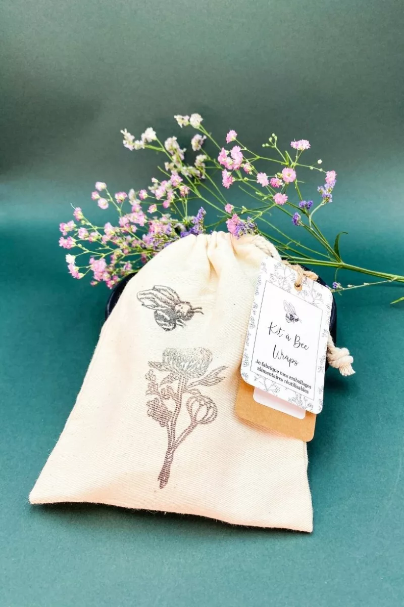 KIT "Je fabrique mes bee wraps" Collection Gingko - Bee Bohème
