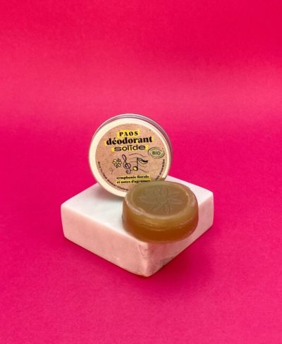 Déodorant solide bio "Symphonie Florale et Notes d'Agrumes" - Paos