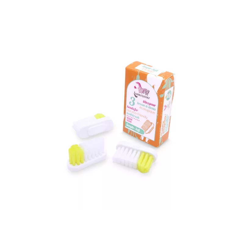 Recharge 3 têtes de brosse à dents Souple - Lamazuna