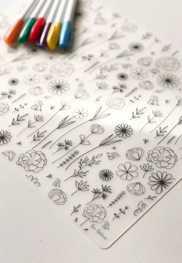 Coloriage lavable BOHÈME X Les yeux fripons - BeeBohème – Image 3