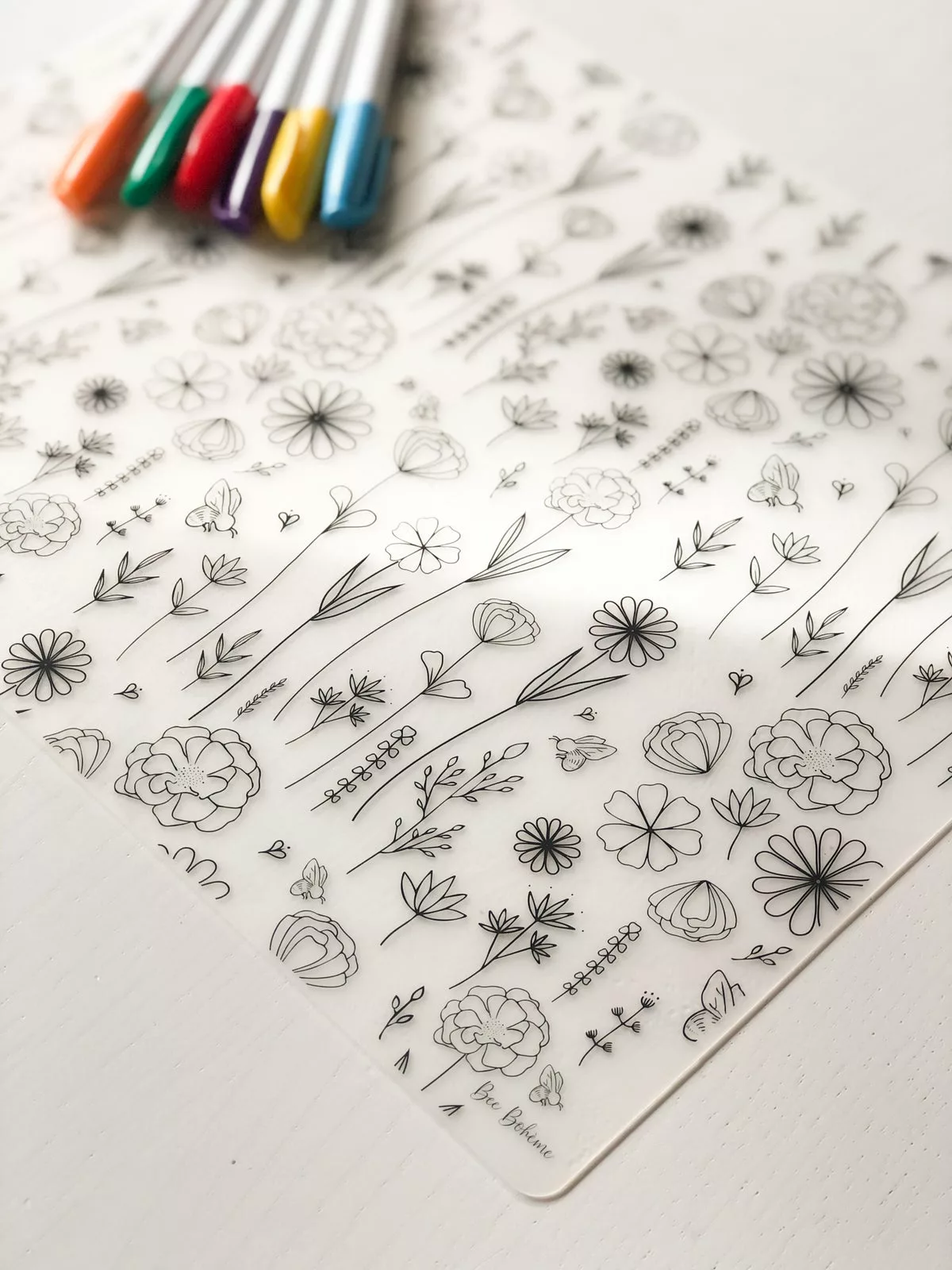 Coloriage lavable BOHÈME X Les yeux fripons - BeeBohème – Image 3