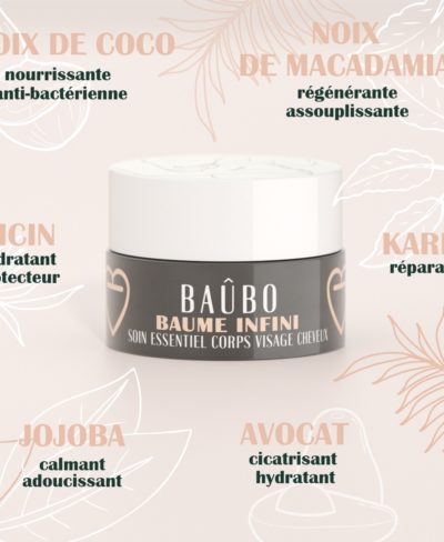 BOBONE - Huile de massage vegan pour le corps à l'huile d'argan et géranium