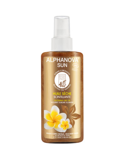 Huile sèche scintillante | Après-soleil au monoï de Tahiti - Alphanova