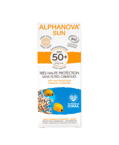 Alphanova SUN BIO SPF 50+ Visage Peaux Sensibles Tinted Light