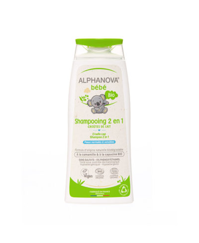Shampooing bébé bio 2 en 1 – croûtes de lait | Alphanova bébé