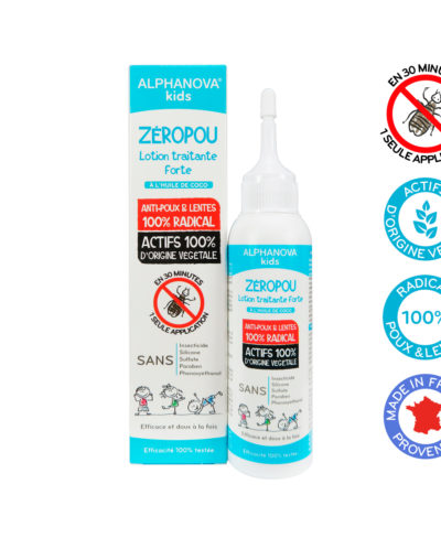 Lotion anti-poux & lentes ZEROPOU | Alphanova kids