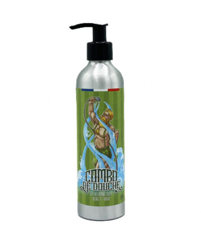 COMBO DE DOUCHE "À LA BÛCHERON" - NETTOYANT BARBE/VISAGE/CORPS 250ml - Ca va Barber!
