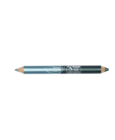 Crayon Duo Yeux – Turquoise + Vert Emeraude n° 02 - PuroBio