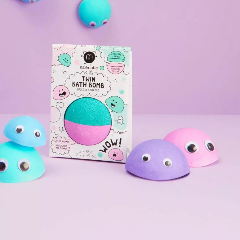 Boule de bain Duo - Rose + Lagon - Nailmatic