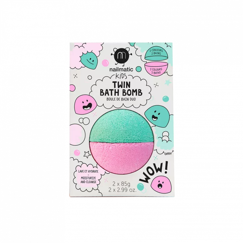 Boule de bain Duo - Rose + Lagon - Nailmatic