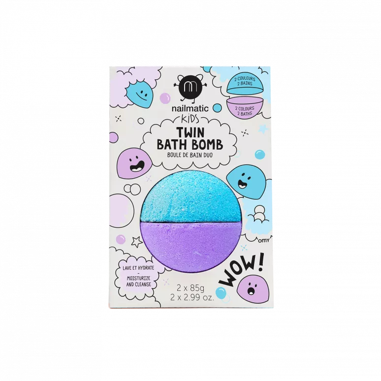 Boule de bain Duo - Bleu + Violet - Nailmatic