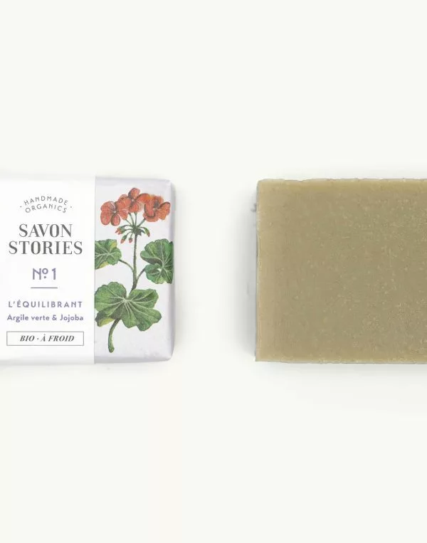 N°1 L’Équilibrant - Savon Bio & Naturel Argile Verte - Savon Stories – Image 2