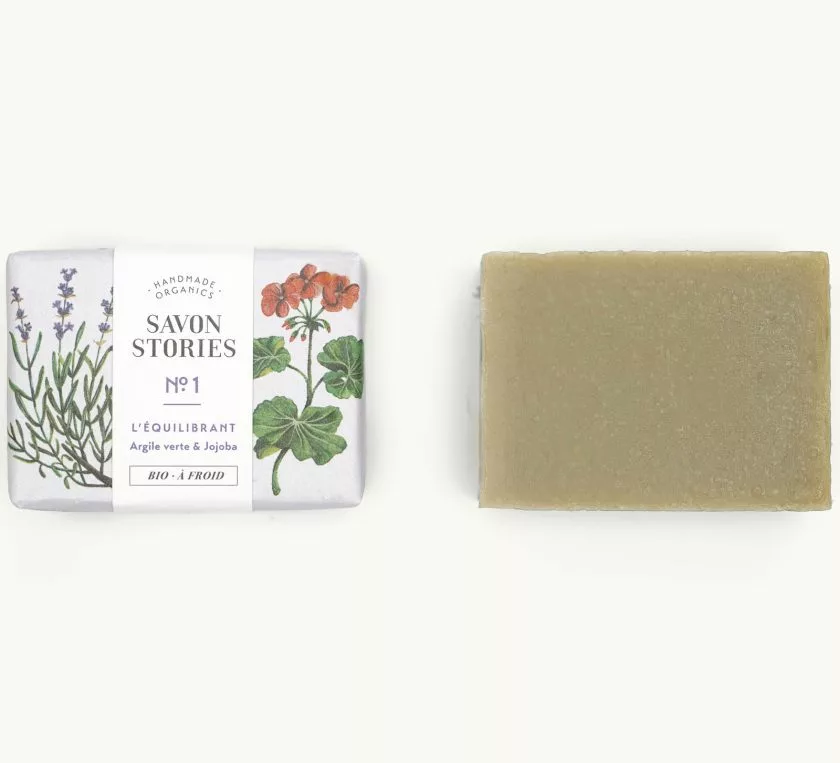 N°1 L’Équilibrant - Savon Bio & Naturel Argile Verte - Savon Stories – Image 2