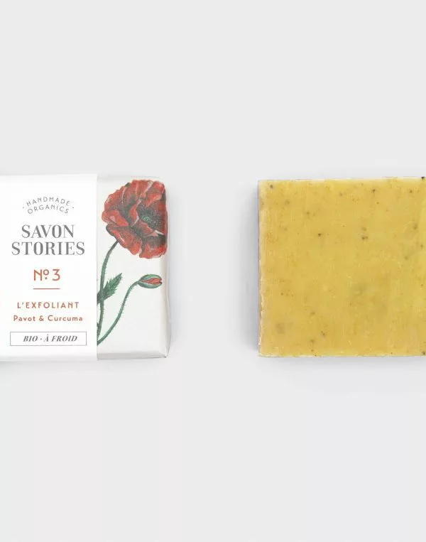 N°3 L’Exfoliant - Savon Bio & Naturel aux graines de pavot - Savon Stories – Image 2