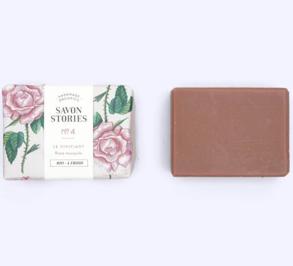 N°4 Le Vivifiant - Savon Bio & Naturel à l’Argile et Rose - Savon Stories