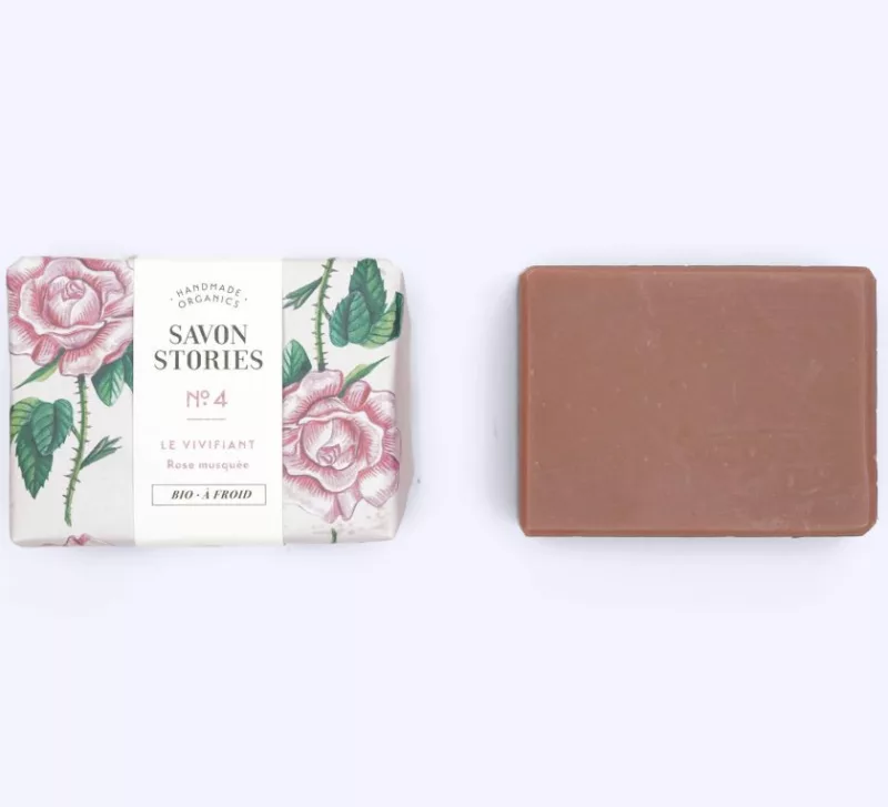 N°4 Le Vivifiant - Savon Bio & Naturel à l’Argile et Rose - Savon Stories