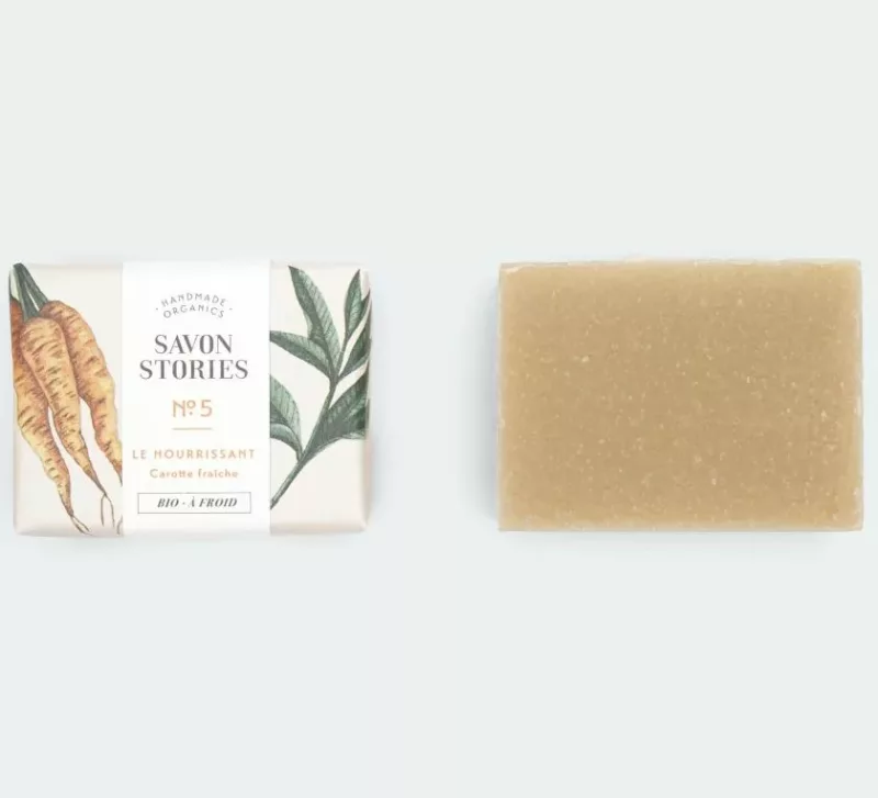 N°5 Le Nourrissant - Savon Bio & Naturel Carotte Fraîche - Savon Stories