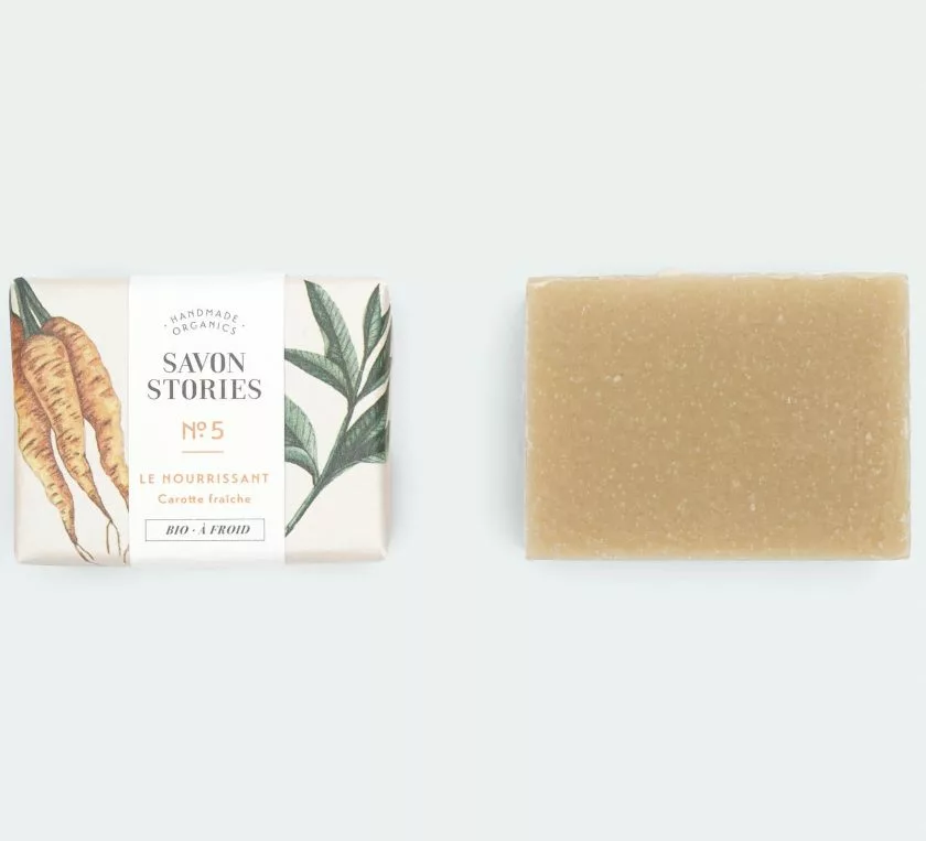 N°5 Le Nourrissant - Savon Bio & Naturel Carotte Fraîche - Savon Stories – Image 2
