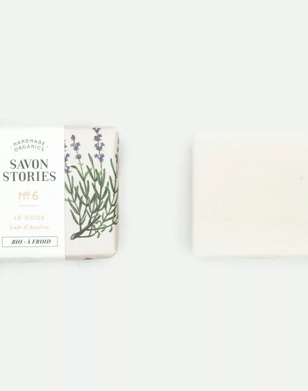 N°6 Le Doux - Savon Bio & Naturel au Lait d’Avoine - Savon Stories – Image 2