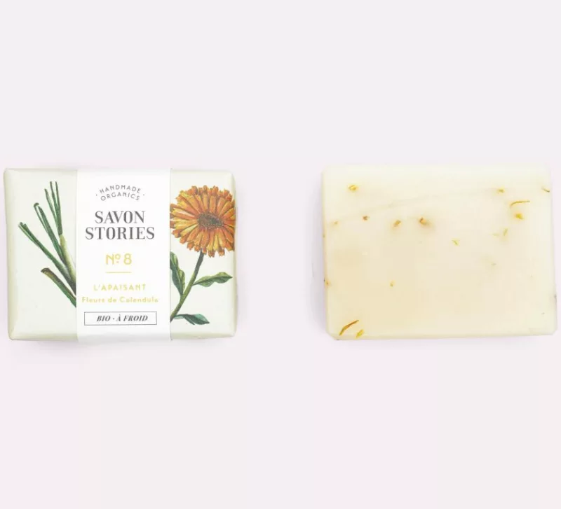 N°8 L’Apaisant- Savon Bio & Naturel Citronnelle et Calendula - Savon Stories
