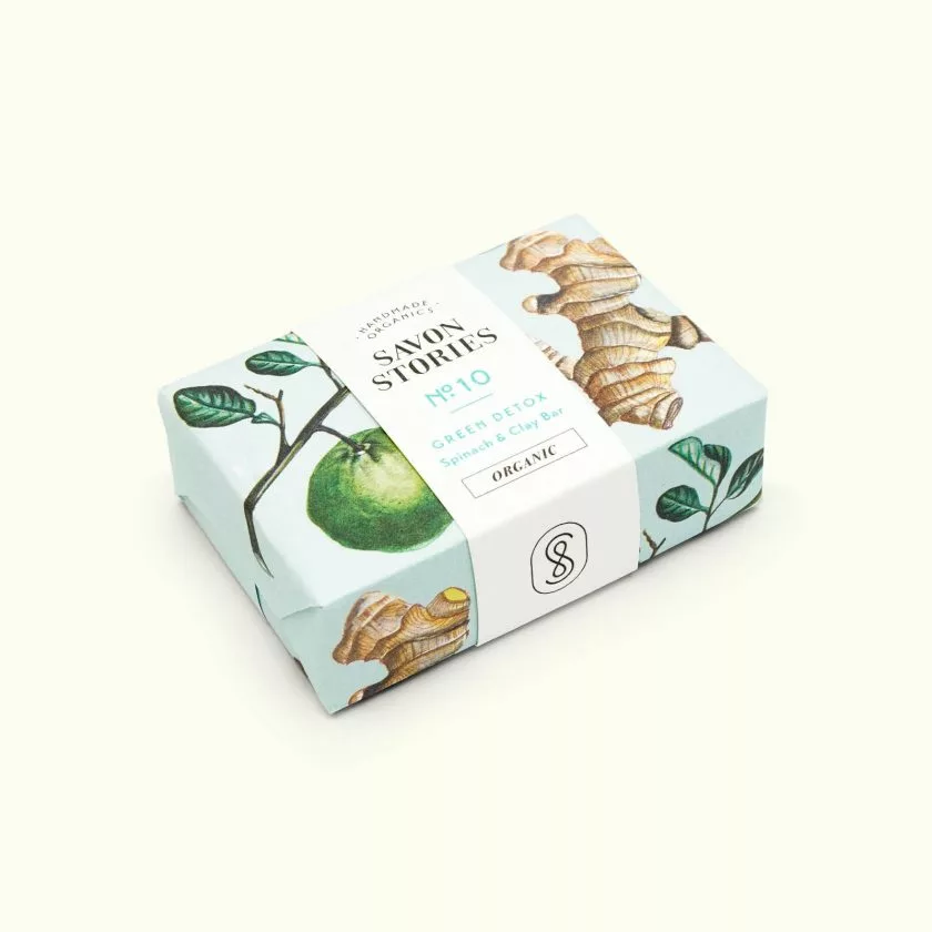 N°10 Le Détoxifiant - Savon Bio & Naturel Détox Épinard - Savon Storie – Image 1