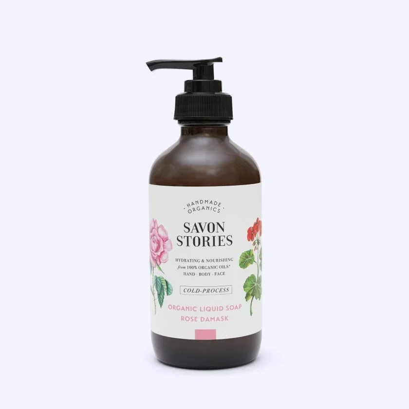 SAVON LIQUIDE BIO - BOUQUET DE ROSE - Savon Stories – Image 1