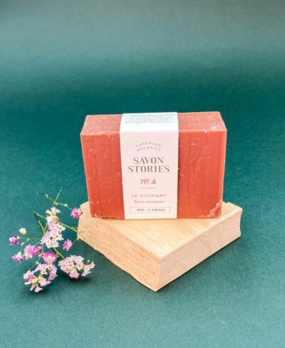 N°4 Le Vivifiant - Savon Bio & Naturel à l’Argile et Rose - Savon Stories – Image 3