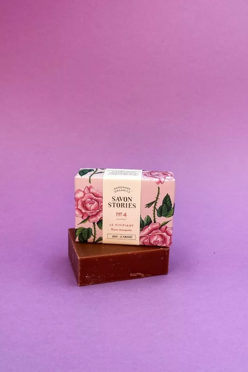 N°4 Le Vivifiant - Savon Bio & Naturel à l’Argile et Rose - Savon Stories