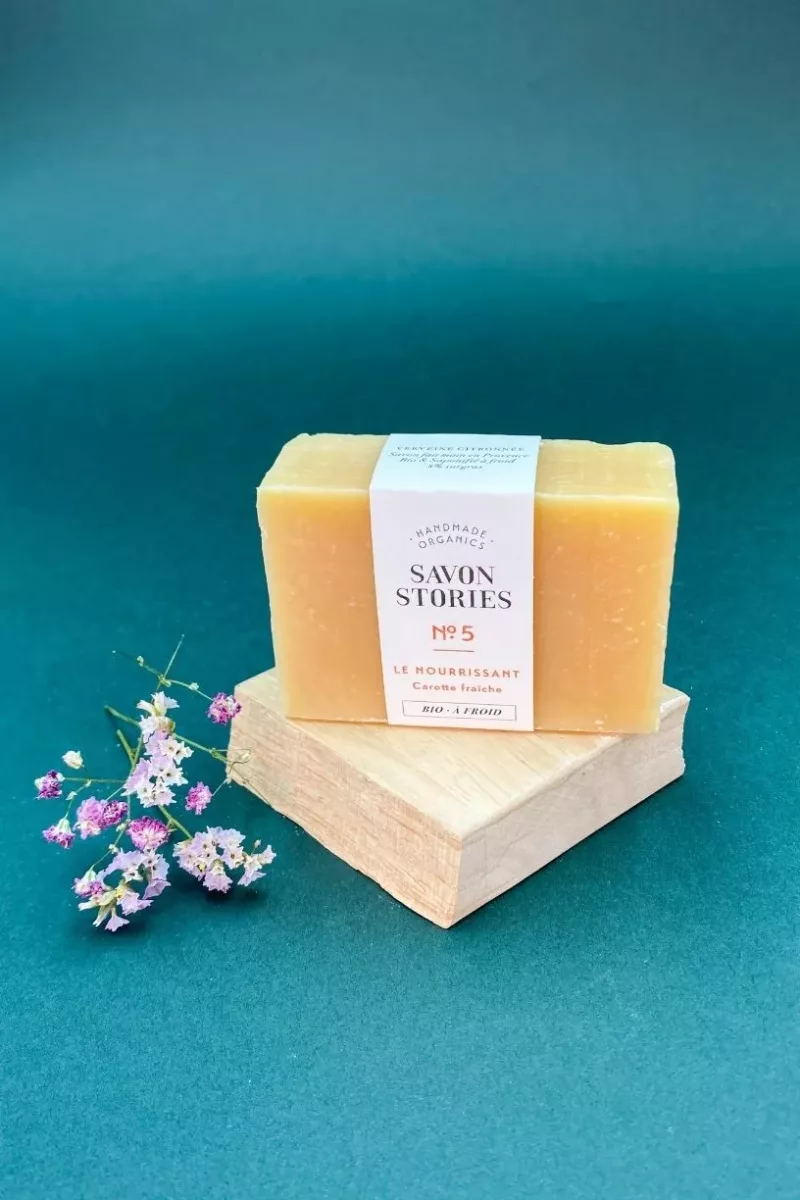 N°5 Le Nourrissant - Savon Bio & Naturel Carotte Fraîche - Savon Stories