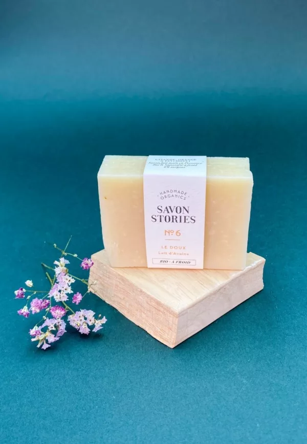 N°6 Le Doux - Savon Bio & Naturel au Lait d’Avoine - Savon Stories – Image 3