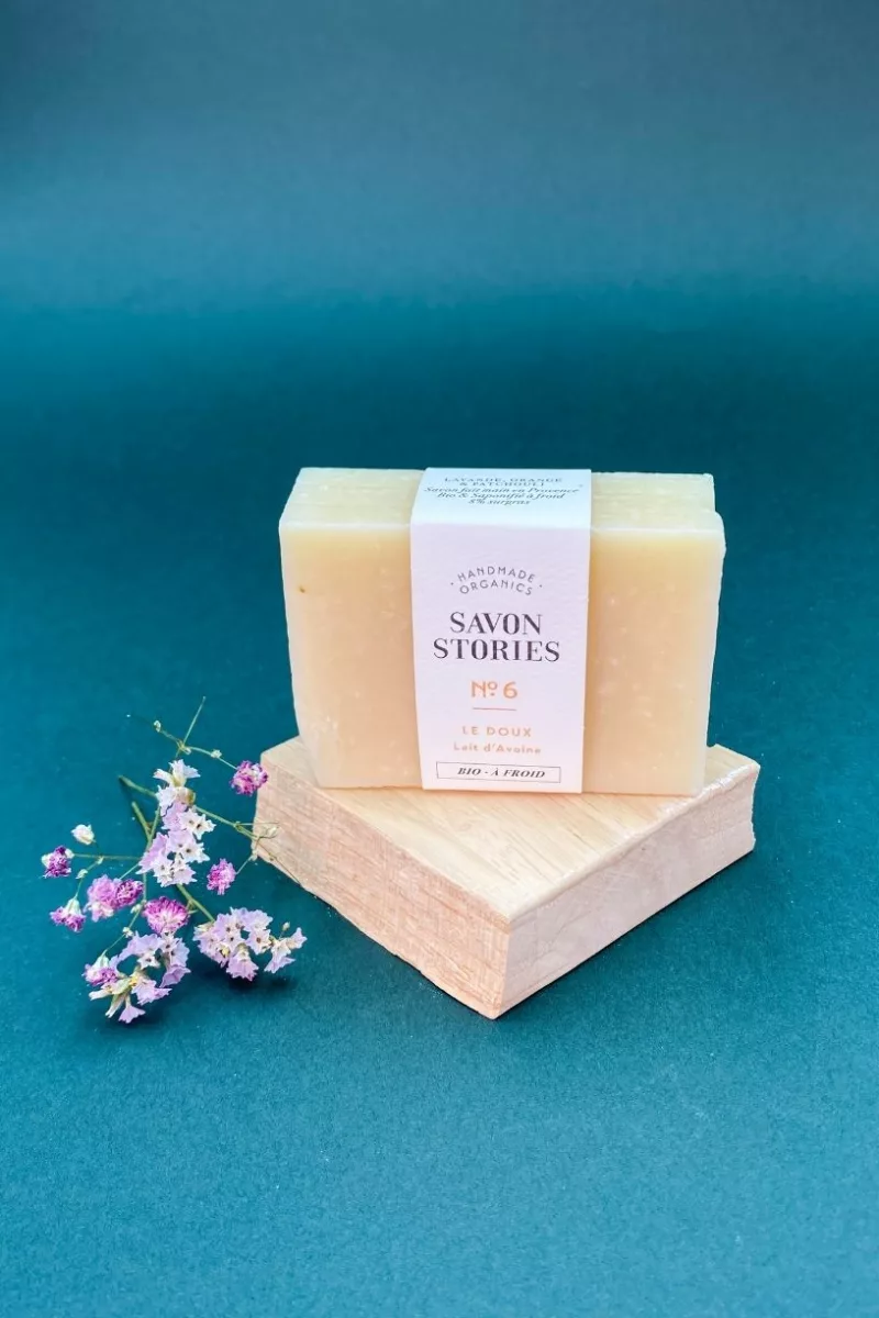 N°6 Le Doux - Savon Bio & Naturel au Lait d’Avoine - Savon Stories