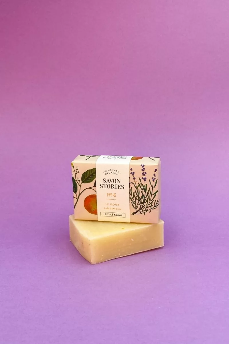 N°6 Le Doux - Savon Bio & Naturel au Lait d’Avoine - Savon Stories