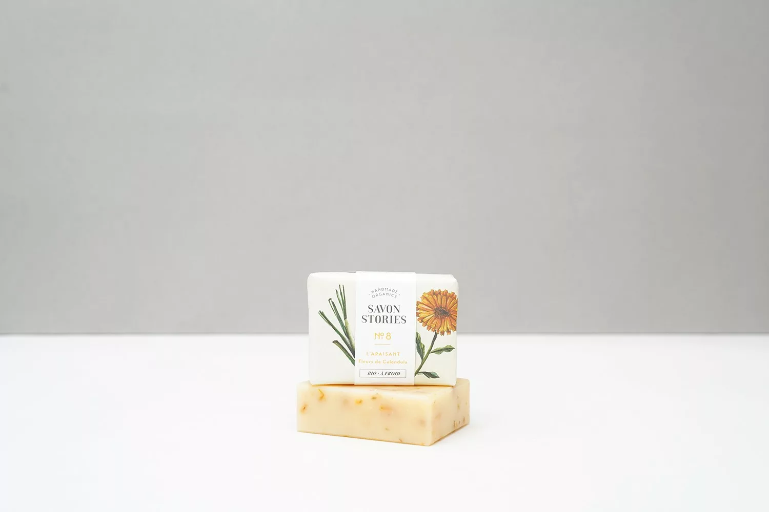 N°8 L’Apaisant- Savon Bio & Naturel Citronnelle et Calendula - Savon Stories – Image 3