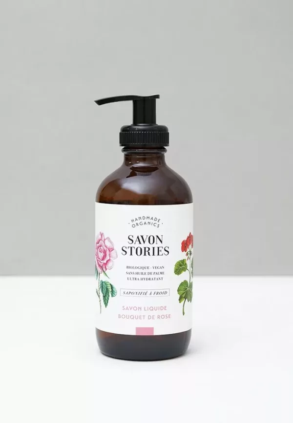 SAVON LIQUIDE BIO - BOUQUET DE ROSE - Savon Stories – Image 2