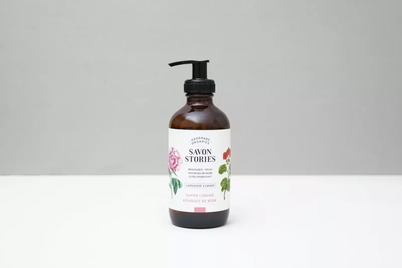SAVON LIQUIDE BIO - BOUQUET DE ROSE - Savon Stories