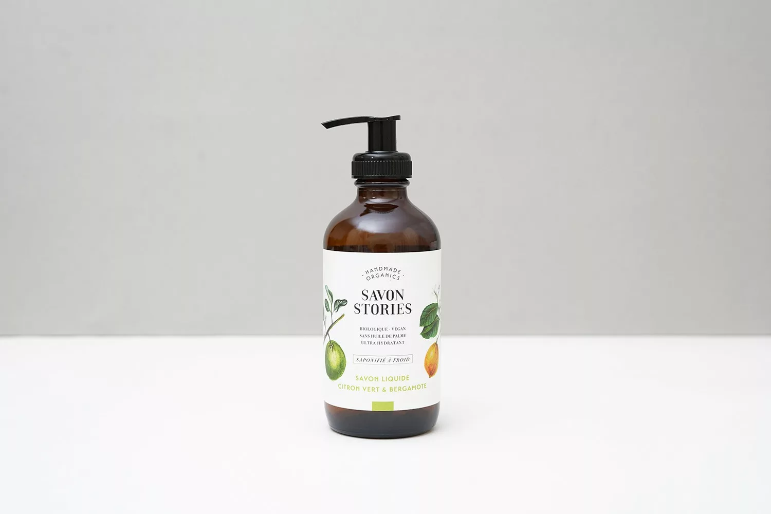 SAVON LIQUIDE BIO - CITRON VERT & BERGAMOTE - Savon Stories – Image 1