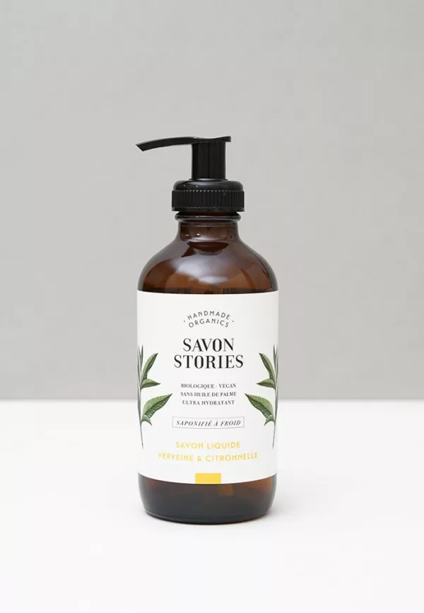 SAVON LIQUIDE BIO - VERVEINE & CITRONNELLE - Savon Stories – Image 1