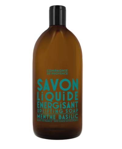 RECHARGE SAVON LIQUIDE DE MARSEILLE ÉNERGISANTMENTHE BASILIC - 1l - Compagnie de Provence