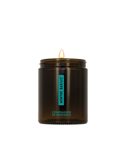 BOUGIE PARFUMÉE ÉNERGISANTE - MENTHE BASILIC - Compagnie de Provence