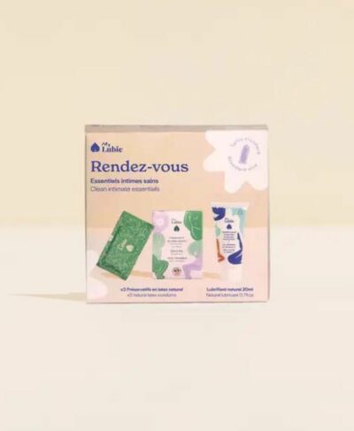 Kit Rendez-vous: 3 préservatifs naturels+ un lubrifiant 20ml - My Lubie