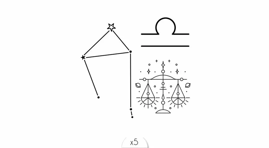 Tatouage éphémère : Balance - Sioou – Image 1