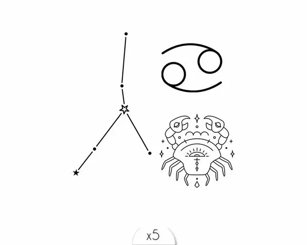 Tatouage éphémère : Cancer - Sioou – Image 1