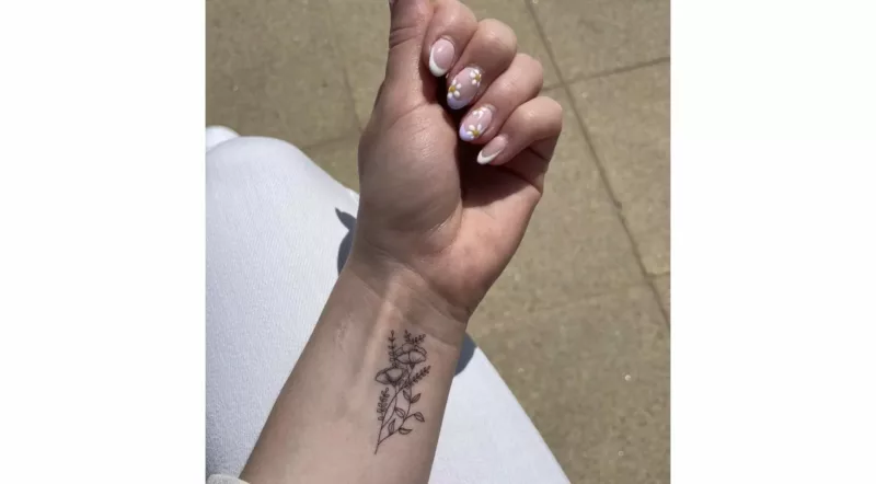 Tatouage éphémère : Floral - Sioou