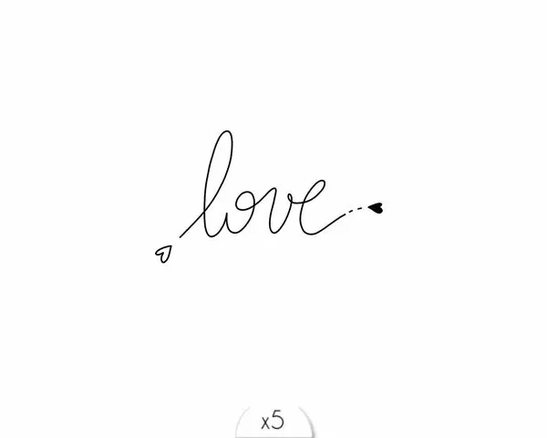 Tatouage éphémère : Love heart - Sioou – Image 1