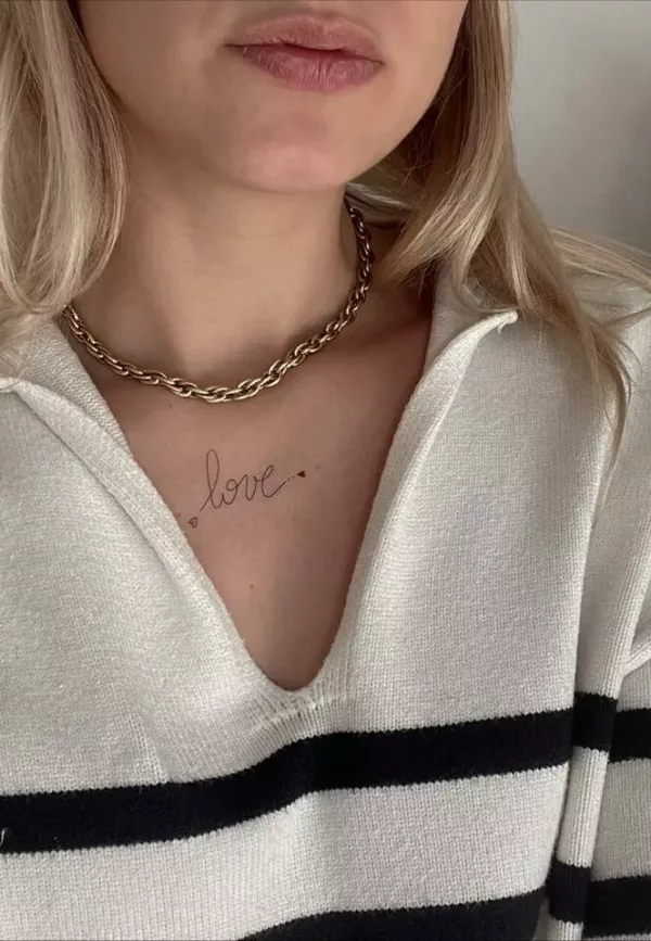 Tatouage éphémère : Love heart - Sioou – Image 3