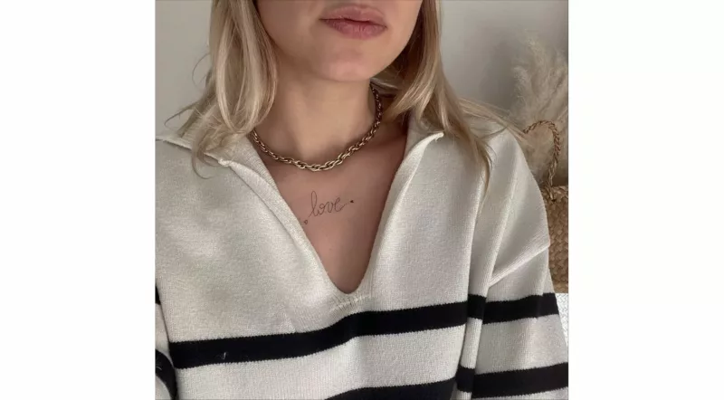 Tatouage éphémère : Love heart - Sioou